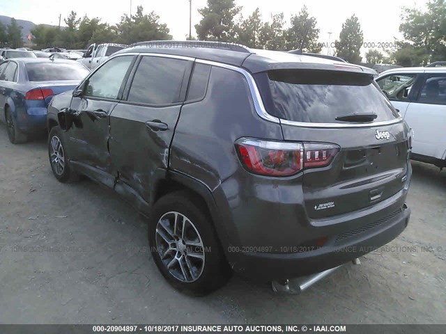 3C4NJCBB4HT632811 - 2017 JEEP COMPASS LATITUDE 灰色 照片 3