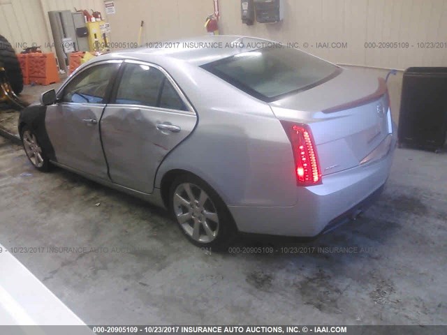 1G6AB5RA7E0161138 - 2014 CADILLAC ATS LUXURY SILVER photo 3