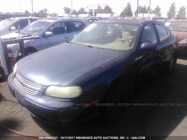 1G1NE52J616193983 - 2001 CHEVROLET MALIBU LS ლურჯი ფოტო 2