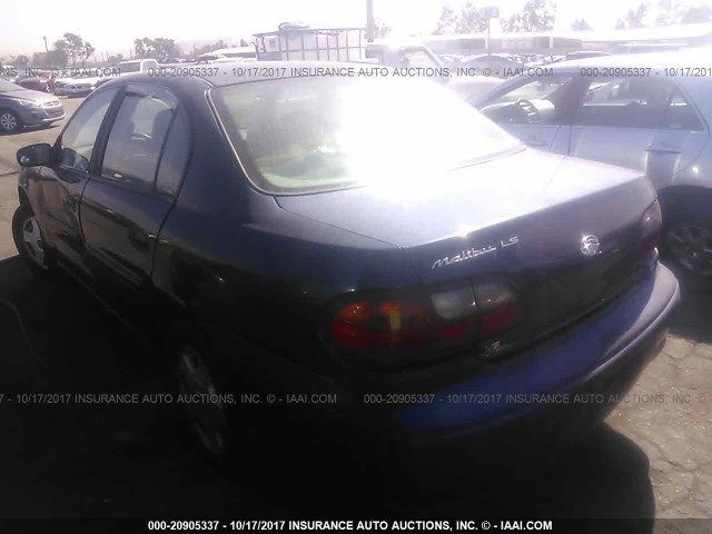 1G1NE52J616193983 - 2001 CHEVROLET MALIBU LS ლურჯი ფოტო 3
