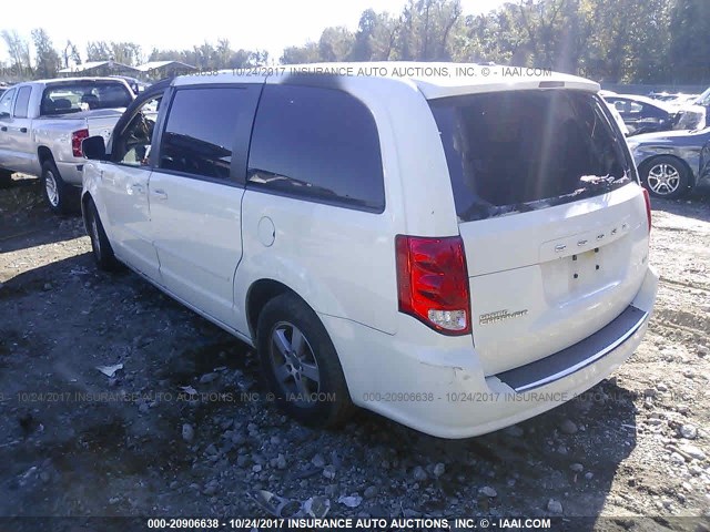 2D4RN3DG4BR762535 - 2011 DODGE GRAND CARAVAN MAINSTREET WHITE photo 3