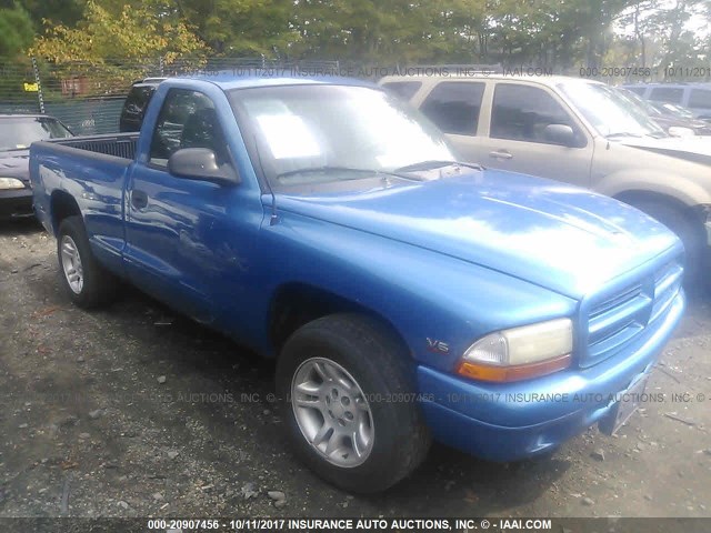 1B7FL26X4XS228437 - 1999 DODGE DAKOTA BLUE photo 1