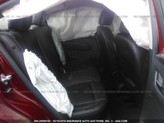 1G1JE5SB0F4207077 - 2015 CHEVROLET SONIC LTZ MAROON photo 8