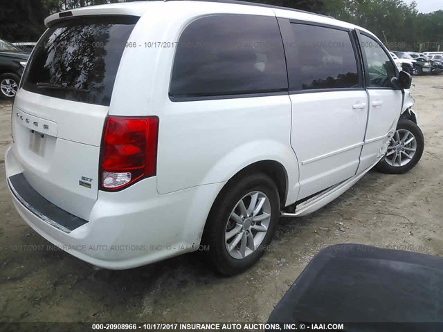 2C4RDGCG3FR540759 - 2015 DODGE GRAND CARAVAN SXT WHITE photo 4