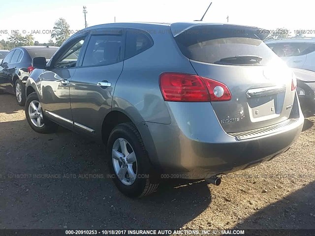 JN8AS5MT0DW532520 - 2013 NISSAN ROGUE S/SV GRAY photo 3