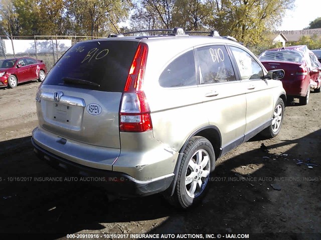 JHLRE48767C092714 - 2007 HONDA CR-V EXL GOLD photo 4