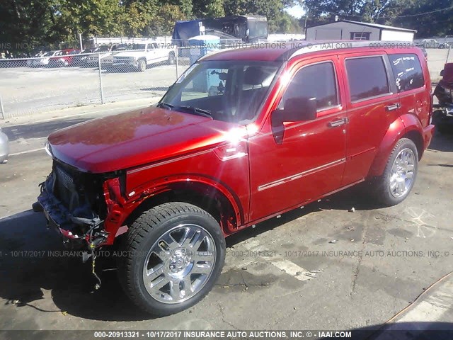 1D4PT2GK3AW146015 - 2010 DODGE NITRO SE RED photo 2