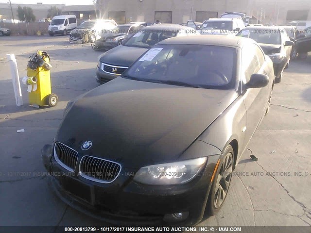 WBADW7C59DE734299 - 2013 BMW 328 I SULEV BLACK photo 2