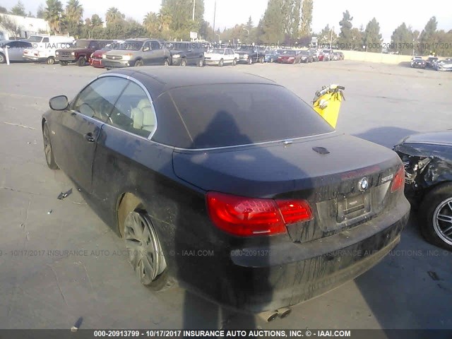WBADW7C59DE734299 - 2013 BMW 328 I SULEV BLACK photo 3