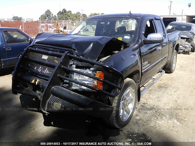 1GTR1VE00DZ152081 - 2013 GMC SIERRA C1500 SLE BLACK photo 2