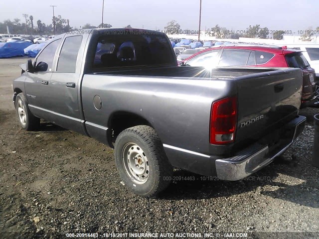 1D7HA18K54J193120 - 2004 DODGE RAM 1500 ST GRAY photo 3