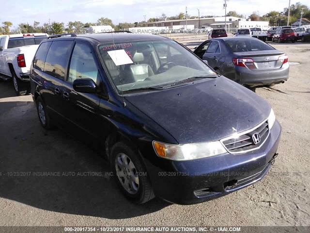 5FNRL18023B098737 - 2003 HONDA ODYSSEY EXL მუქი ლურჯი ფოტო 1