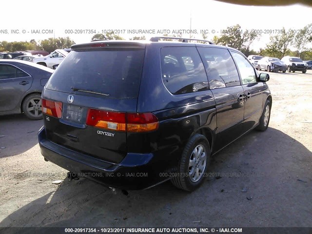 5FNRL18023B098737 - 2003 HONDA ODYSSEY EXL მუქი ლურჯი ფოტო 4