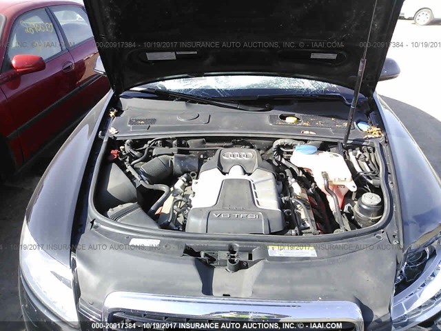 WAUKGAFB2AN036311 - 2010 AUDI A6 PRESTIGE შავი ფოტო 10