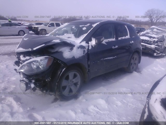 5J8TB18218A017612 - 2008 ACURA RDX SILVER photo 2