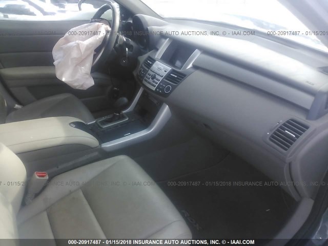 5J8TB18218A017612 - 2008 ACURA RDX SILVER photo 5