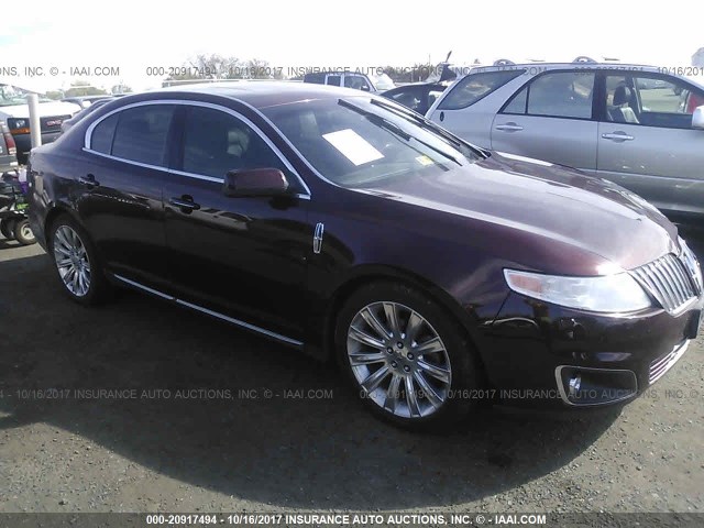 1LNHM94R29G611961 - 2009 LINCOLN MKS BURGUNDY photo 1