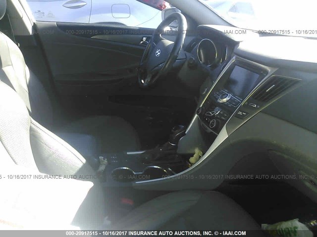 KMHEC4A48DA091178 - 2013 HYUNDAI SONATA HYBRID SILVER photo 5