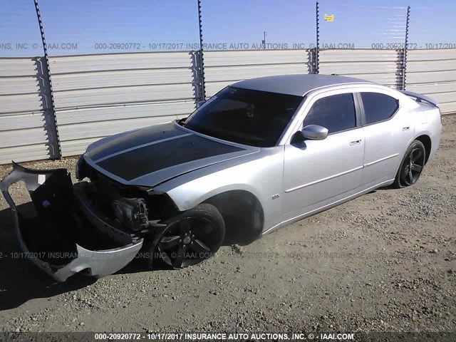 2B3CA3CV2AH290825 - 2010 DODGE CHARGER SXT SILVER photo 2