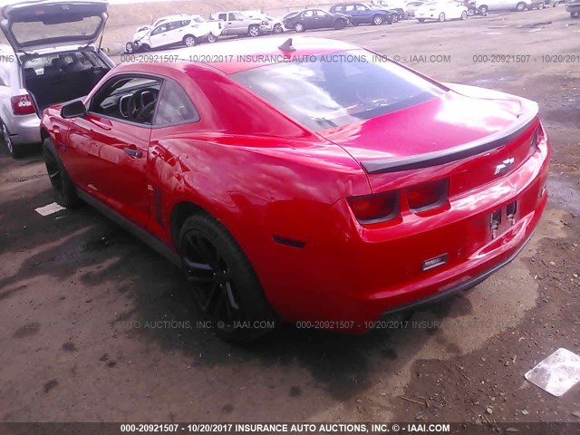 2G1FT1EW4D9229497 - 2013 CHEVROLET CAMARO 2SS RED photo 3