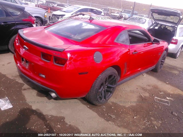 2G1FT1EW4D9229497 - 2013 CHEVROLET CAMARO 2SS RED photo 4