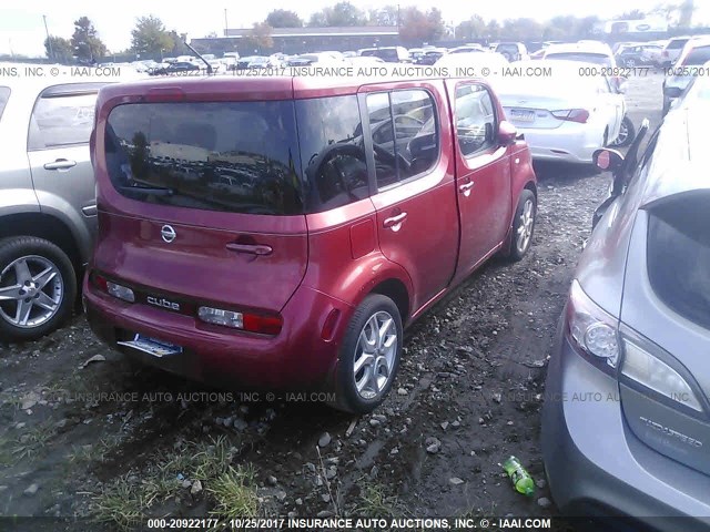 JN8AZ2KR4AT152840 - 2010 NISSAN CUBE S/SL/KROM RED photo 4