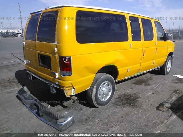 1FTNE24L88DA88985 - 2008 FORD ECONOLINE E250 VAN WHITE photo 4