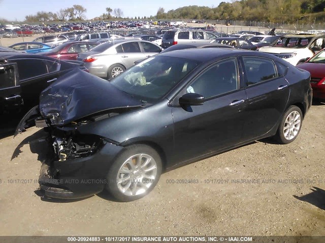 1C3CDFCH8DD315346 - 2013 DODGE DART LIMITED/R/T GOLD photo 2