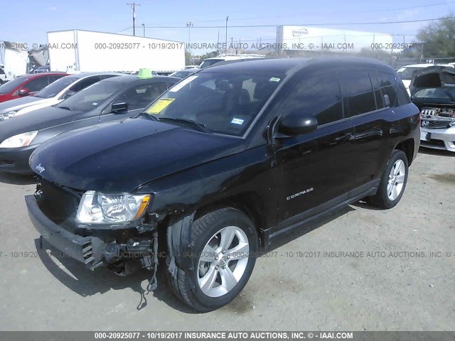1C4NJCEB9DD102474 - 2013 JEEP COMPASS LATITUDE 黑色 照片 2