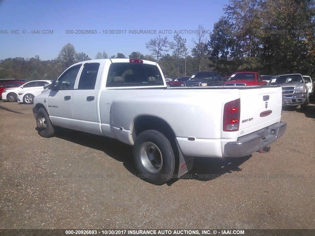 3D7ML48C16G117451 - 2006 DODGE RAM 3500 WHITE photo 3