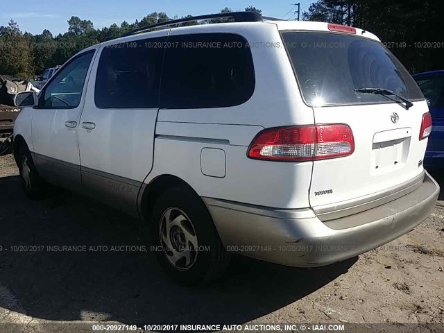 4T3ZF13C53U518784 - 2003 TOYOTA SIENNA LE/XLE WHITE photo 3