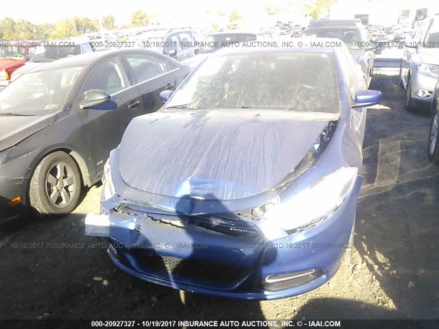 1C3CDFBA9DD150766 - 2013 DODGE DART SXT BLUE photo 6