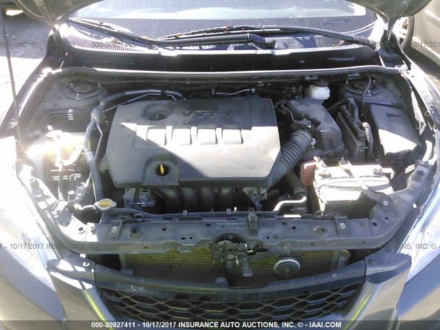 2T1KU4EE3DC949501 - 2013 TOYOTA COROLLA MATRIX  GRAY photo 10