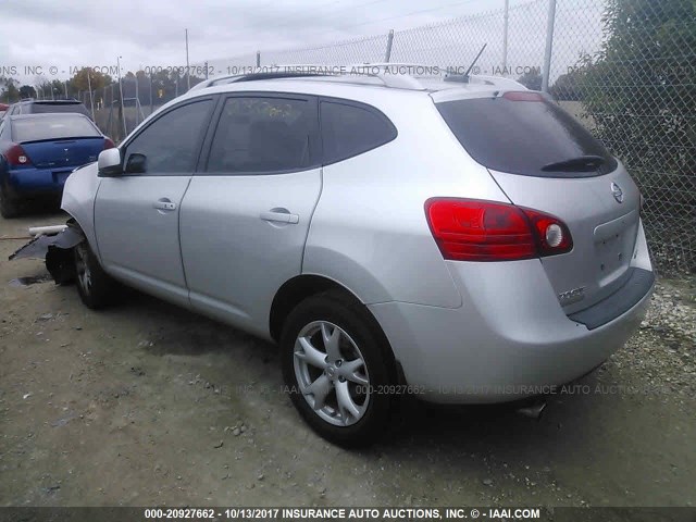 JN8AS58V58W111376 - 2008 NISSAN ROGUE S/SL SILVER photo 3