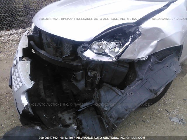 JN8AS58V58W111376 - 2008 NISSAN ROGUE S/SL SILVER photo 6