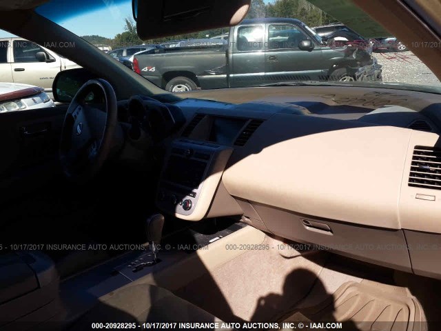 JN8AZ08W46W526645 - 2006 NISSAN MURANO SL/SE/S GOLD photo 5