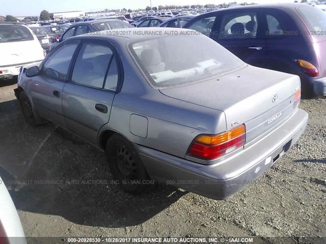 1NXAE09B8SZ257280 - 1995 TOYOTA COROLLA LE/DX Pewter photo 3