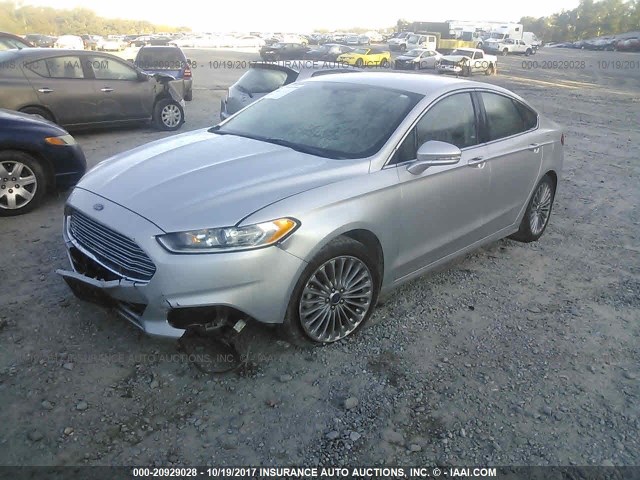 3FA6P0K93FR162060 - 2015 FORD FUSION TITANIUM SILVER photo 2