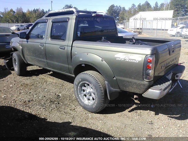 1N6MD27Y13C423327 - 2003 NISSAN FRONTIER CREW CAB SC GREEN photo 3