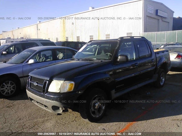 1FMZU77E02UD39144 - 2002 FORD EXPLORER SPORT TR  BLUE photo 2