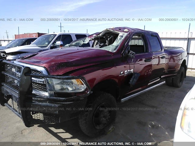 3C63RRGL6EG216369 - 2014 RAM 3500 ST MAROON photo 2