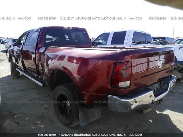 3C63RRGL6EG216369 - 2014 RAM 3500 ST MAROON photo 3