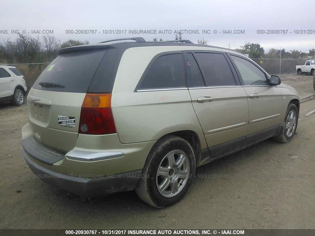 2C8GF68425R310749 - 2005 CHRYSLER PACIFICA TOURING TAN photo 4