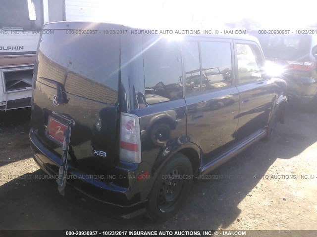 JTLKT324154022577 - 2005 TOYOTA SCION XB BLUE photo 4