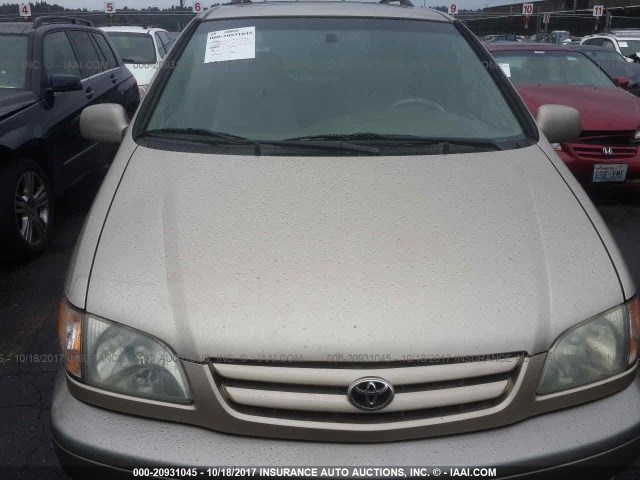 4T3ZF13C71U346206 - 2001 TOYOTA SIENNA LE/XLE GOLD photo 6