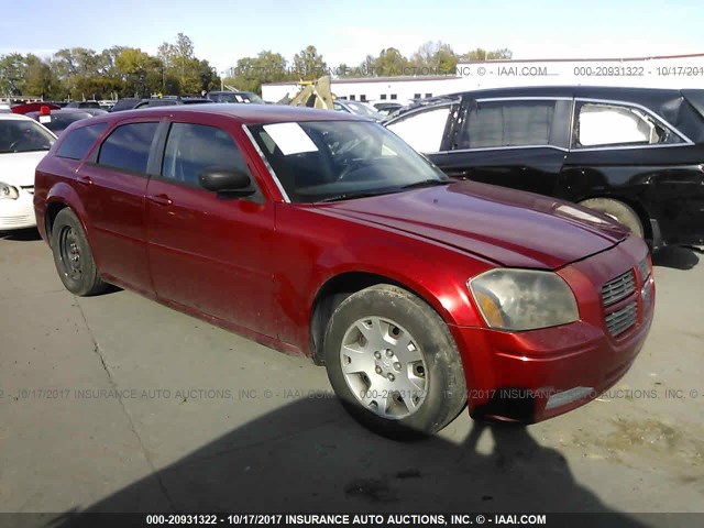 2D4FV47T16H180809 - 2006 DODGE MAGNUM SE RED photo 1