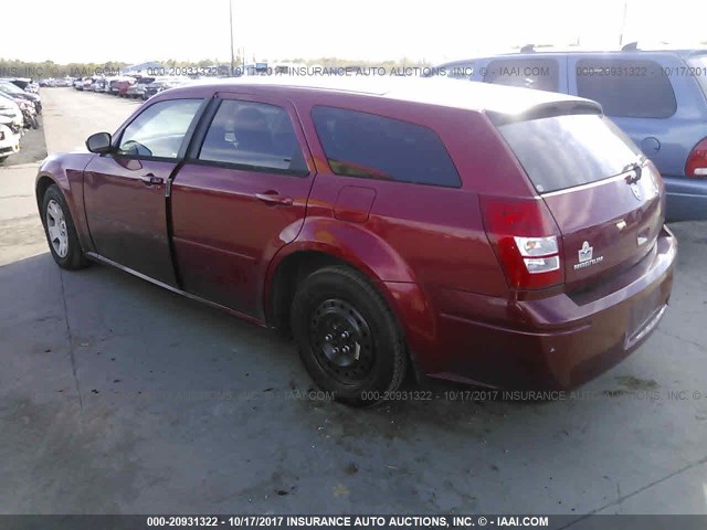 2D4FV47T16H180809 - 2006 DODGE MAGNUM SE RED photo 3