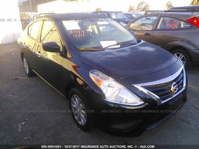 3N1CN7AP7FL843176 - 2015 NISSAN VERSA S/S PLUS/SV/SL BLACK photo 1