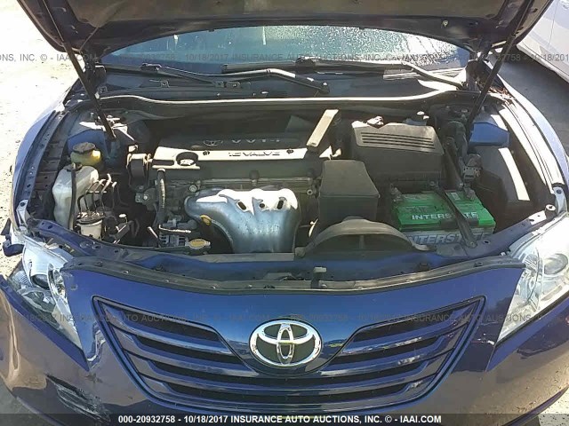 4T1BE46K67U105019 - 2007 TOYOTA CAMRY NEW GENERAT CE/LE/XLE/SE BLUE photo 10