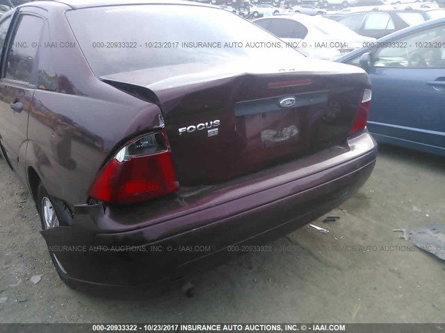 1FAFP34N57W264082 - 2007 FORD FOCUS ZX4/S/SE/SES MAROON photo 6